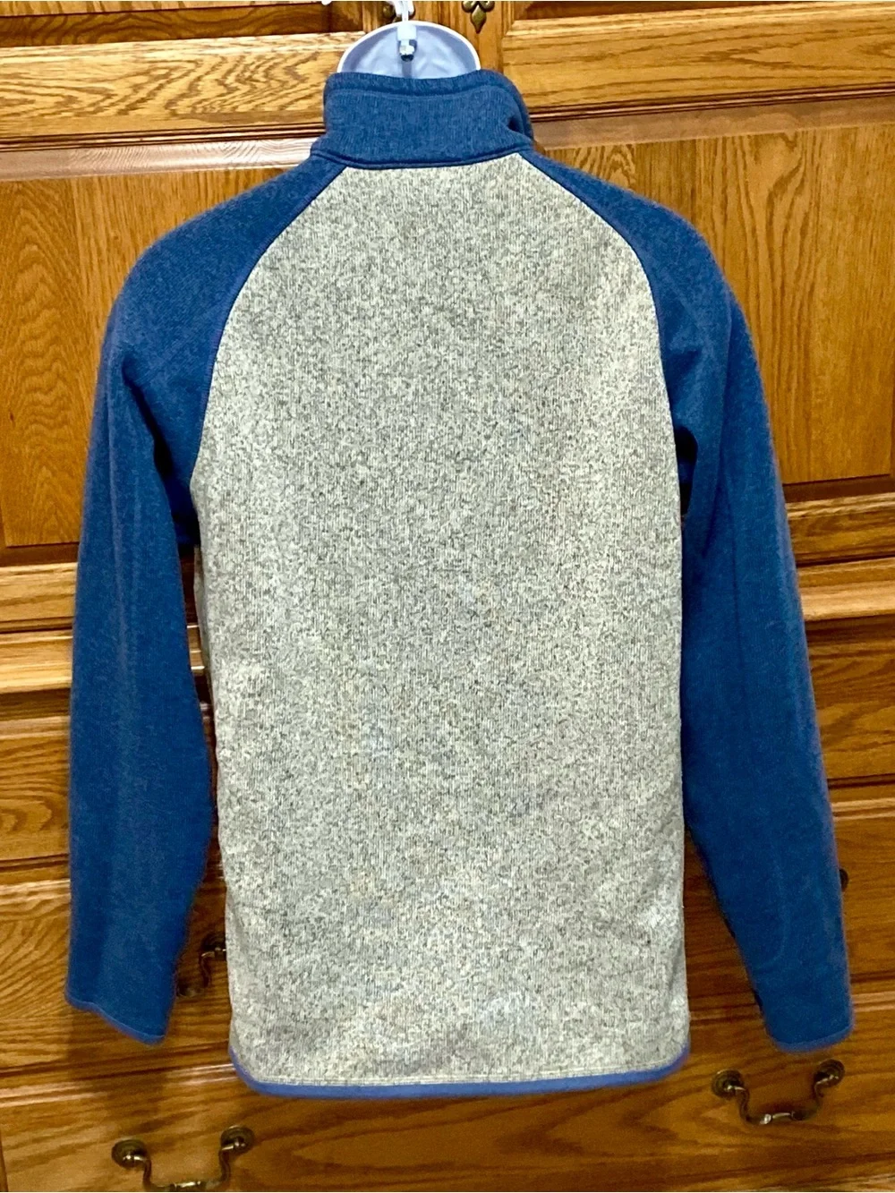 Patagonia Men's Better Sweater 1/4‎ Zip Fleece Pullover Grey Blue Sz L Outdoors